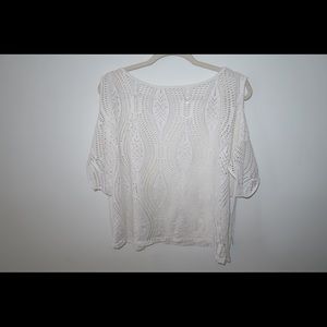 White swimsuit coverup dress